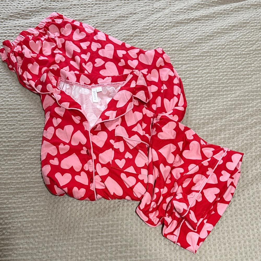 Heart Patterned Pajamas - Picture 2 of 2